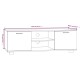 Barna tölgy színű szerelt fa tv-szekrény 120 x 40,5 x 35 cm Barna tölgy színű szerelt fa tv-szekrény 120 x 40,5 x 35 cm