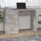 Betonszürke faanyag fiókos/rekeszes íróasztal 100x40x73 cm Betonszürke faanyag fiókos/rekeszes íróasztal 100x40x73 cm