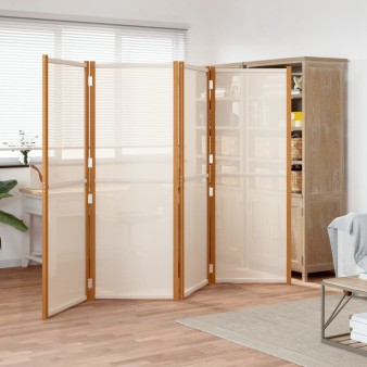 Fehér 4 paneles térelválasztó 280x180 cm