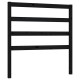 Fekete tömör fenyőfa ágyfejtámla 96 x 4 x 100 cm