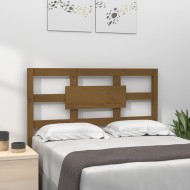 Mézbarna tömör fenyőfa ágyfejtámla 80,5 x 4 x 100 cm
