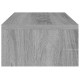 Szürke sonoma színű szerelt fa monitorállvány 42x24x13 cm