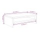 Szürke sonoma színű szerelt fa monitorállvány 42x24x13 cm