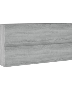 Szürke sonoma színű szerelt fa éjjeliszekrény 100x38,5x45 cm