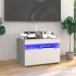 Szürke sonoma tv-szekrény led-lámpákkal 60 x 35 x 40 cm