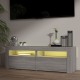 Szürke sonoma színű tv-szekrény led-lámpákkal 120 x 35 x 40 cm Szürke sonoma színű tv-szekrény led-lámpákkal 120 x 35 x 40 cm