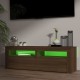 Barna tölgyszínű tv-szekrény led-lámpákkal 120 x 35 x 40 cm Barna tölgyszínű tv-szekrény led-lámpákkal 120 x 35 x 40 cm