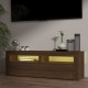 Barna tölgyszínű tv-szekrény led-lámpákkal 120 x 35 x 40 cm Barna tölgyszínű tv-szekrény led-lámpákkal 120 x 35 x 40 cm
