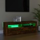 Füstös tölgyszínű tv-szekrény led-világítással 120 x 35 x 40 cm Füstös tölgyszínű tv-szekrény led-világítással 120 x 35 x 40 cm