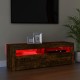 Füstös tölgyszínű tv-szekrény led-világítással 120 x 35 x 40 cm Füstös tölgyszínű tv-szekrény led-világítással 120 x 35 x 40 cm