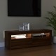 Barna tölgyszínű tv-szekrény led-lámpákkal 120 x 35 x 40 cm Barna tölgyszínű tv-szekrény led-lámpákkal 120 x 35 x 40 cm