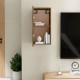 Füstös tölgy színű szerelt fa tv-szekrény 30,5 x 30 x 60 cm Füstös tölgy színű szerelt fa tv-szekrény 30,5 x 30 x 60 cm