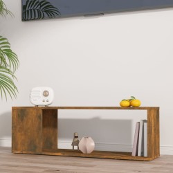 Füstös tölgy színű szerelt fa fali tv-szekrény 100 x 24 x 32 cm