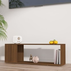 Füstös tölgy színű szerelt fa fali tv-szekrény 100x24x32 cm