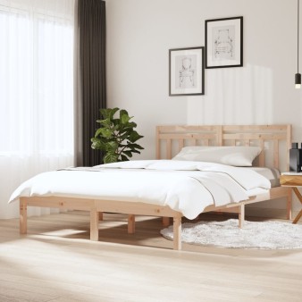 Tömör fa ágykeret 150 x 200 cm (king size)