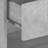 2 db betonszürke falra szerelhető éjjeliszekrény
