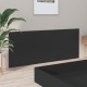 Fekete szerelt fa ágyfejtámla 200x1,5x80 cm