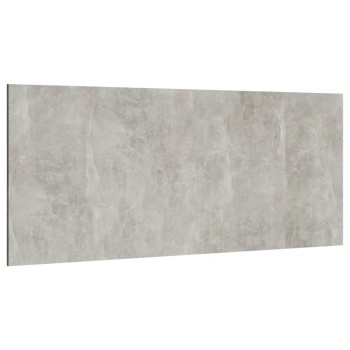 Betonszürke szerelt fa ágyfejtámla 200x1,5x80 cm