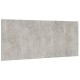 Betonszürke szerelt fa ágyfejtámla 200x1,5x80 cm