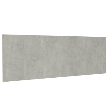 Betonszürke szerelt fali fejtámla 240 x 1,5 x 80 cm