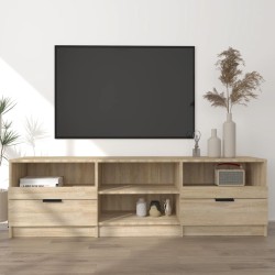 Sonoma-tölgyszínű szerelt fa fali tv-szekrény 150x33,5x45 cm
