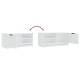Fehér szerelt fa tv-szekrény 80 x 35 x 36,5 cm Fehér szerelt fa tv-szekrény 80 x 35 x 36,5 cm