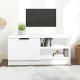 Fehér szerelt fa tv-szekrény 80 x 35 x 36,5 cm Fehér szerelt fa tv-szekrény 80 x 35 x 36,5 cm