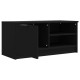 Fekete szerelt fa tv-szekrény 80 x 35 x 36,5 cm Fekete szerelt fa tv-szekrény 80 x 35 x 36,5 cm