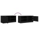 Fekete szerelt fa tv-szekrény 80 x 35 x 36,5 cm Fekete szerelt fa tv-szekrény 80 x 35 x 36,5 cm