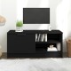 Fekete szerelt fa tv-szekrény 80 x 35 x 36,5 cm Fekete szerelt fa tv-szekrény 80 x 35 x 36,5 cm