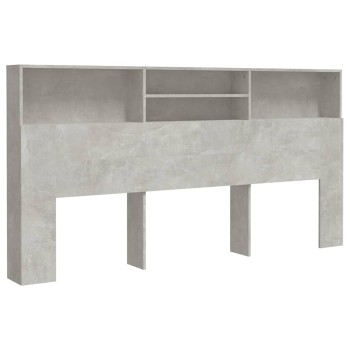 Betonszürke áthidaló szekrény 200 x 19 x 103,5 cm