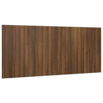 Barna tölgy színű szerelt fa ágyfejtámla 200x1,5x80 cm