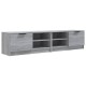 2 db szürke sonoma színű szerelt fa tv-szekrény 80x35x36,5 cm