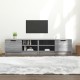 2 db szürke sonoma színű szerelt fa tv-szekrény 80x35x36,5 cm