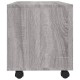 Szürke sonoma színű szerelt fa tv-szekrény görgőkkel 90x35x35cm