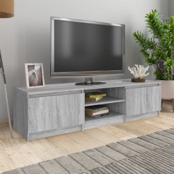 Szürke sonoma színű szerelt fa tv-szekrény 140 x 40 x 35,5 cm