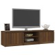 Barna tölgyszínű szerelt fa tv-szekrény 140 x 40 x 35,5 cm Barna tölgyszínű szerelt fa tv-szekrény 140 x 40 x 35,5 cm