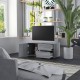 Szürke sonoma színű szerelt fa tv-szekrény 80 x 34 x 36 cm Szürke sonoma színű szerelt fa tv-szekrény 80 x 34 x 36 cm