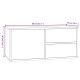 Szürke sonoma színű szerelt fa tv-szekrény 80 x 34 x 36 cm Szürke sonoma színű szerelt fa tv-szekrény 80 x 34 x 36 cm