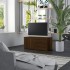 Barna tölgyszínű szerelt fa tv-szekrény 80 x 34 x 36 cm