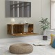 Füstös tölgy színű szerelt fa tv-szekrény 80 x 30 x 30 cm