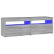 Szürke sonoma színű tv-szekrény led-lámpákkal 120 x 35 x 40 cm Szürke sonoma színű tv-szekrény led-lámpákkal 120 x 35 x 40 cm