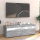 Szürke sonoma színű tv-szekrény led-lámpákkal 120 x 35 x 40 cm Szürke sonoma színű tv-szekrény led-lámpákkal 120 x 35 x 40 cm