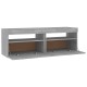 Szürke sonoma színű tv-szekrény led-lámpákkal 120 x 35 x 40 cm Szürke sonoma színű tv-szekrény led-lámpákkal 120 x 35 x 40 cm