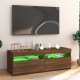 Barna tölgyszínű tv-szekrény led-lámpákkal 120 x 35 x 40 cm Barna tölgyszínű tv-szekrény led-lámpákkal 120 x 35 x 40 cm