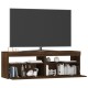 Barna tölgyszínű tv-szekrény led-lámpákkal 120 x 35 x 40 cm Barna tölgyszínű tv-szekrény led-lámpákkal 120 x 35 x 40 cm