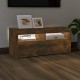 Füstös tölgy színű tv-szekrény led-világítással 90 x 35 x 40 cm Füstös tölgy színű tv-szekrény led-világítással 90 x 35 x 40 cm