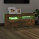 Füstös tölgy színű tv-szekrény led-világítással 90 x 35 x 40 cm Füstös tölgy színű tv-szekrény led-világítással 90 x 35 x 40 cm