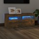 Füstös tölgy színű tv-szekrény led-világítással 90 x 35 x 40 cm Füstös tölgy színű tv-szekrény led-világítással 90 x 35 x 40 cm