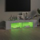 Szürke sonoma színű tv-szekrény led-lámpákkal 135 x 39 x 30 cm Szürke sonoma színű tv-szekrény led-lámpákkal 135 x 39 x 30 cm